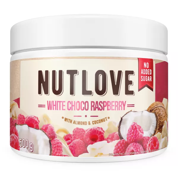 Allnutrition Nutlove White Choco Raspberry with Almond & Coconut ���� �� ����� ����� �������� � ��������� ��������, ���������� ������� �� ������������ �������
