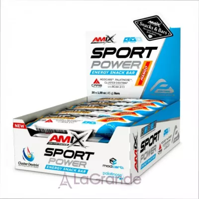 Amix Sport Power Energy Snack Bar Tropical Mango    