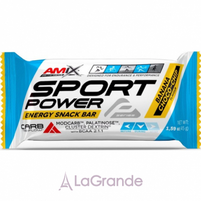 Amix Sport Power Energy Snack Bar Banana Choco Chip    