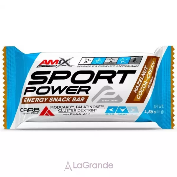 Amix Sport Power Energy Snack Bar Hazelnut Cocoa-Cream ���������� �������������� �������� 