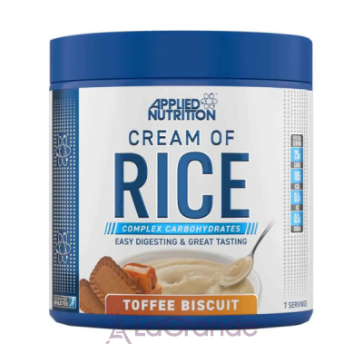 Applied Nutrition Cream Of Rice Toffee Biscuit -  