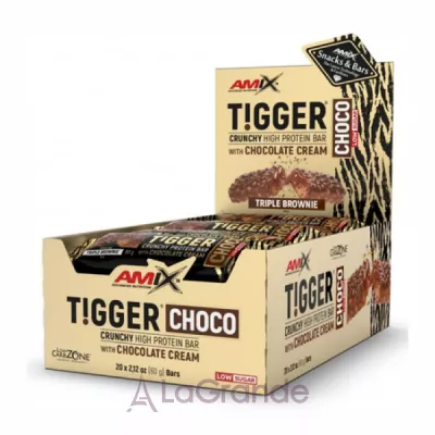 Amix Tigger Zero Choco Protein Bar Triple Brownie   