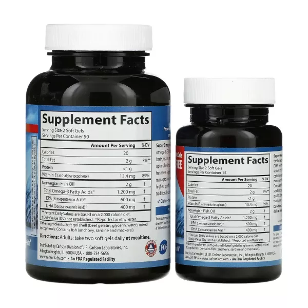 Carlson Super Omega-3 Gems 100+30 Softgels ����� �����-3 (100+30 ������)
