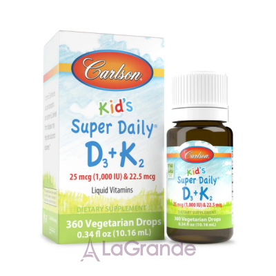 Carlson Kids Super Daily D3+K2  3+2  