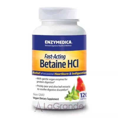 Enzymedica Betaine HCI 600mg 