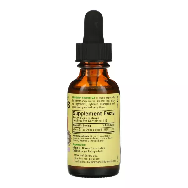 ChildLife Essentials Vitamin D3 Liquid Mixed Berry ������� D3 � ������� ������