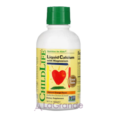 ChildLife Essentials Calcium with Magnesium Liquid Orange        