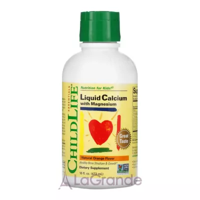 ChildLife Essentials Calcium with Magnesium Liquid Orange        