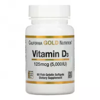 California Gold Nutrition Vitamin D3 125 mcg (5000 IU) ������� D3, 125 ��� (5000 ��)