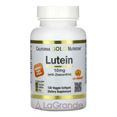 California Gold Nutrition Lutein 10mg       