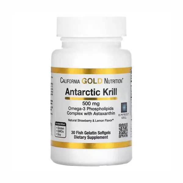 California Gold Nutrition Antarctic Krill 500mg ��� ������������� ����� - �������� ��������� �����-3 � �������������