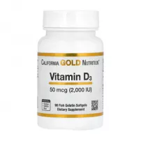 California Gold Nutrition Vitamin D3 50 mcg (2000 IU) ����������� ������� "������� D3", 50 ��� (2000 ��)