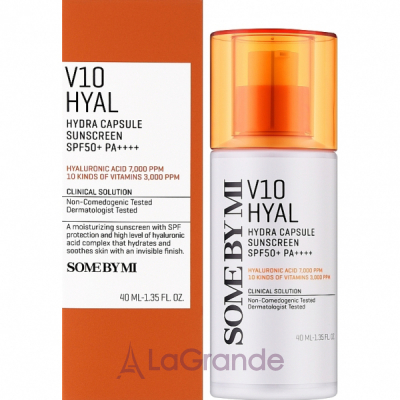 Some By Mi V10 Hyal Hydra Capsule Sunscreen SPF50+ PA++++  