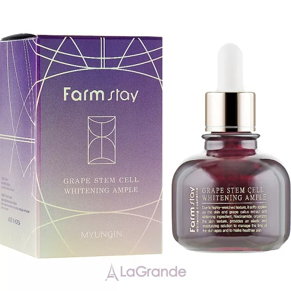 FarmStay Grape Stem Cell Whitening Ampule ��������� ��������� � ����-���������� �������� ���������