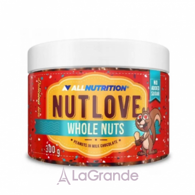 Allnutrition Nut Love Whole Nuts Almonds in White Chocolate and Cinnamon ֳ      