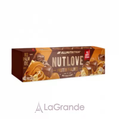 Allnutrition Nut Love 4Pieces Milk Choco Peanut    