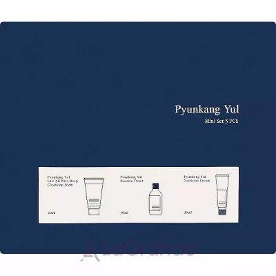 Pyunkang Yul Miniature 3 Type Set 3 Piece Set  (foam/40ml + toner/30ml + cr/20ml)