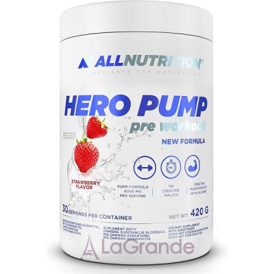 Allnutrition Hero Pump Pre Workout Strawberry     