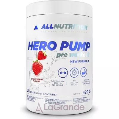 Allnutrition Hero Pump Pre Workout Strawberry     