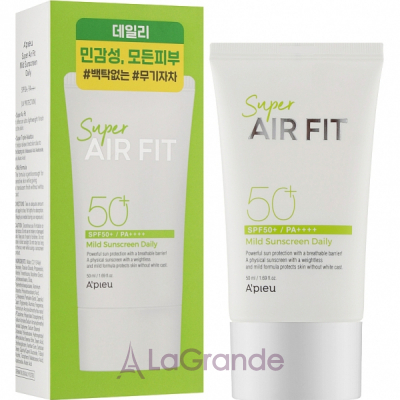 A'Pieu Super Air Fit Mild Sunscreen Daily SPF50+ PA++++  