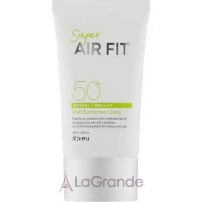 A'Pieu Super Air Fit Mild Sunscreen Daily SPF50+ PA++++  