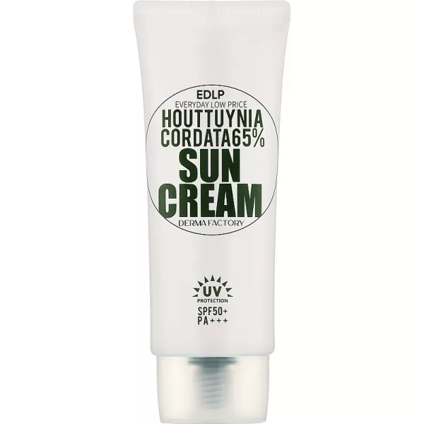 Derma Factory Houttuynia Cordata 65% Sun Cream ������������� ���� � ���������� ����������