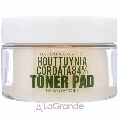 Derma Factory Houttuynia Cordata 84% Toner Pad  -      