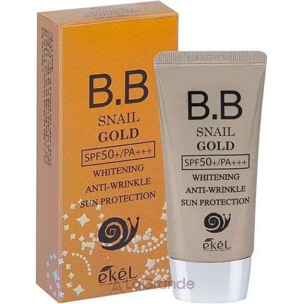 Ekel BB Cream Snail Gold SPF50+ PA+++ �������������� ������������ BB-���� � ��������� �������
