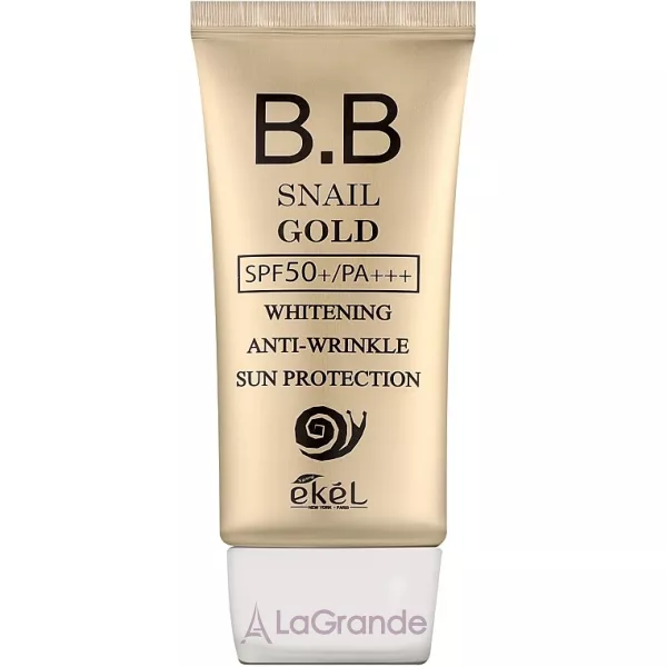 Ekel BB Cream Snail Gold SPF50+ PA+++ �������������� ������������ BB-���� � ��������� �������