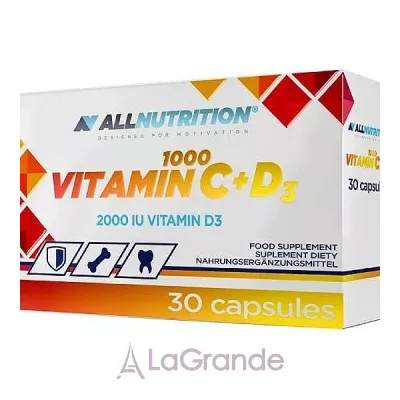 Allnutrition Vitamin C 1000mg + D3   