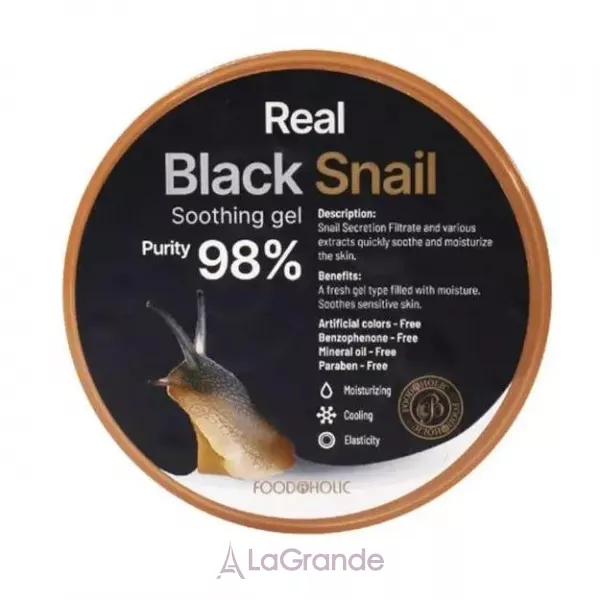 Food A Holic Real Black Snail Soothing Gel ���� ��� ������� � ��� � ���������� ������ ������� �������