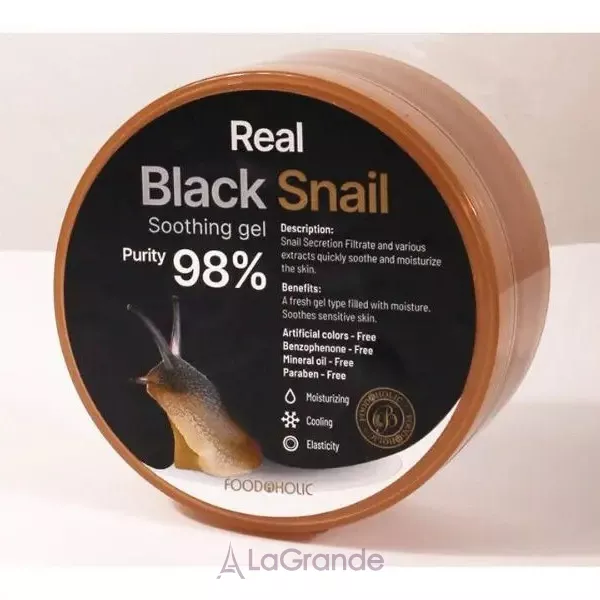Food A Holic Real Black Snail Soothing Gel ���� ��� ������� � ��� � ���������� ������ ������� �������