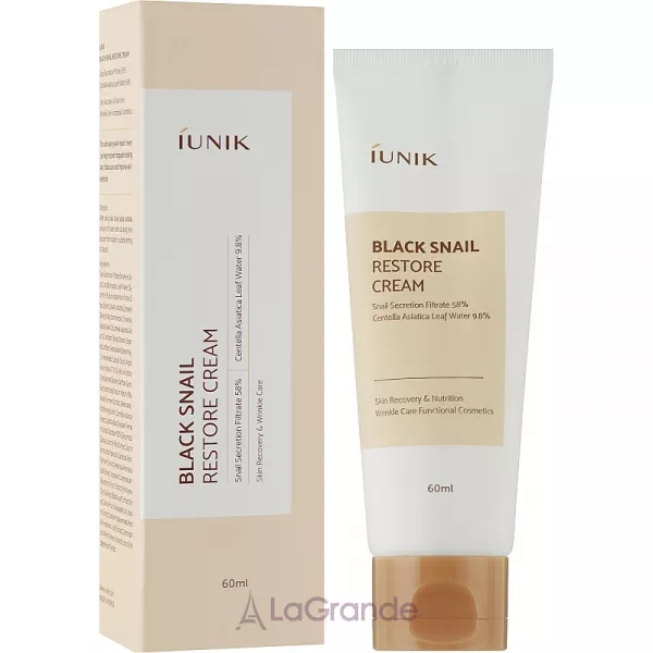 iUNIK Black Snail Restore Cream ³������������� ���������� ���� ��� ������� � ������� ������� �������
