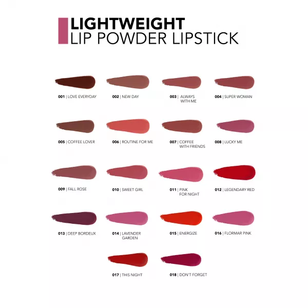 Flormar Lightweight Lip Powder Lipstick ������� ������ ��� ���