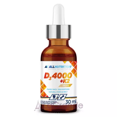 Allnutrition D3 4000 + 2 drops  D3+2  