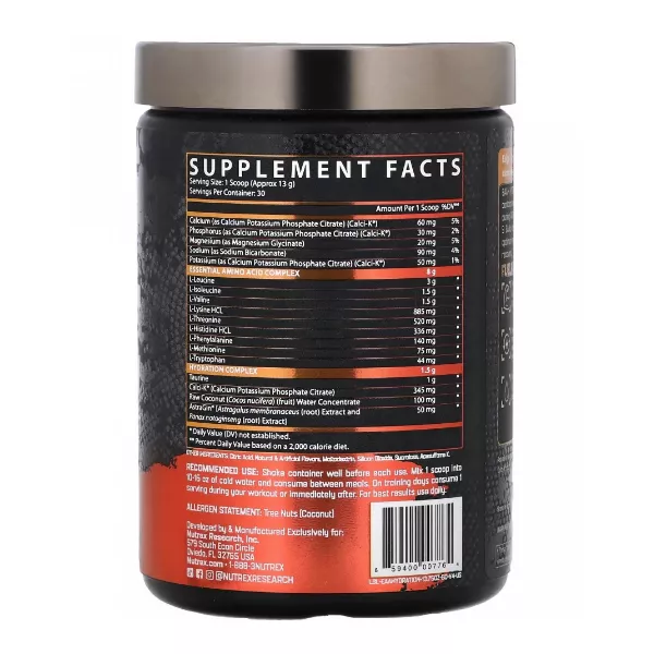 Nutrex Research EAA + Hydration 30srv Blood Orange �������� ���������� 