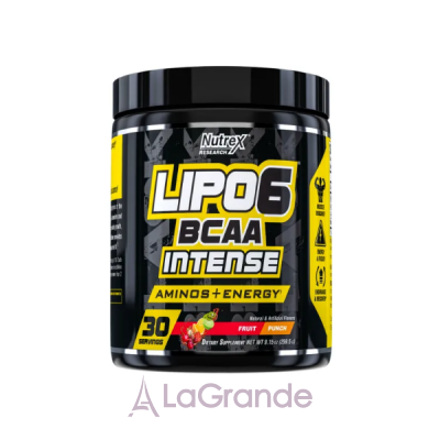 Nutrex Research Lipo-6 BCAA Intense - 30srv Watermelon   