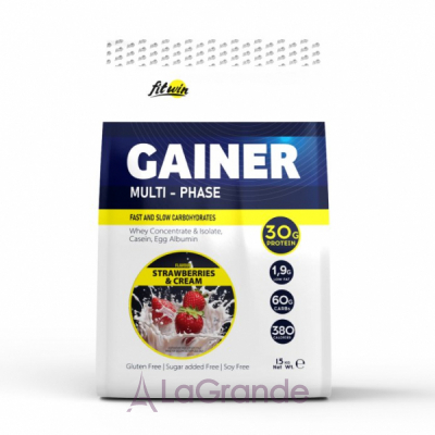 FitWin Gainer Strawberry and Cream  