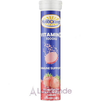 Haliborange Adult Vit D 1000 IU Strawberry   