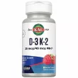 Kal D3 & K2 25 mcg Raspberry   