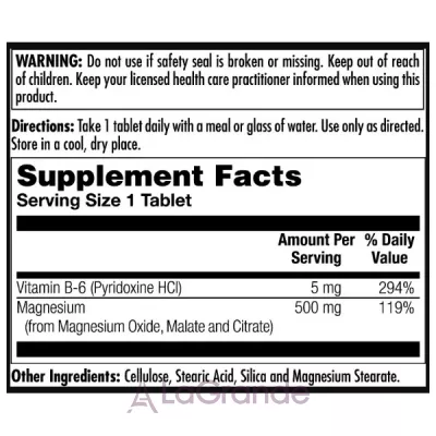 Kal Magnesium Sustained Release Triple Source 500mg    6