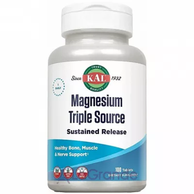 Kal Magnesium Sustained Release Triple Source 500mg    6