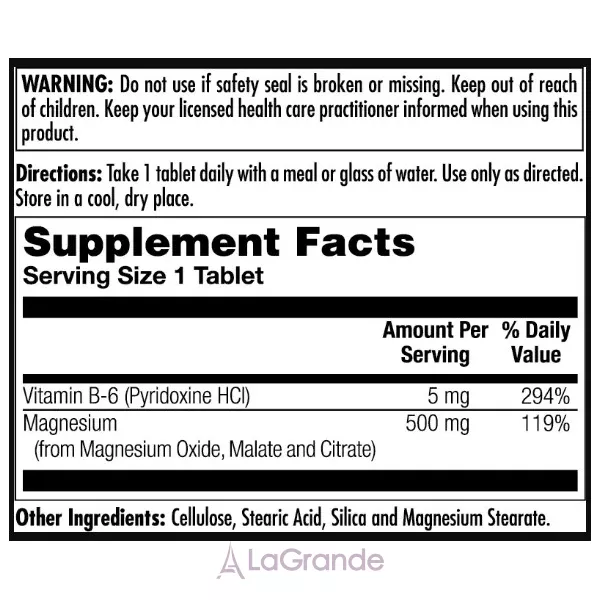Kal Magnesium Sustained Release Triple Source 500mg �������� ������ � �6
