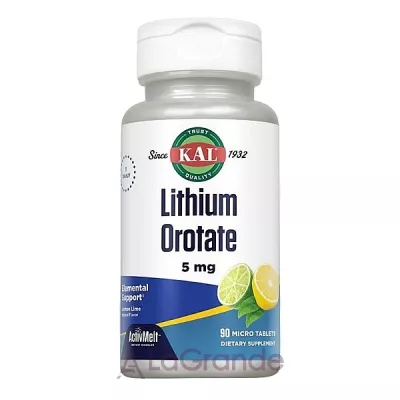 Kal Lithium Orotate 5mg   