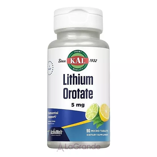 Kal Lithium Orotate 5mg ������� ������� 
