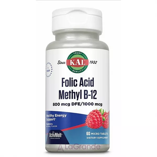 Kal Folic Acid Methyl B-12 Raspberry ������� ������� 