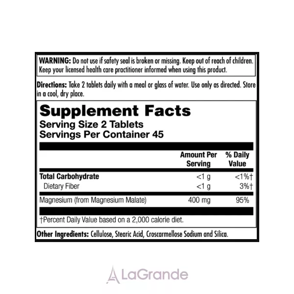 Kal Magnesium Malate 400 ������� ������� 