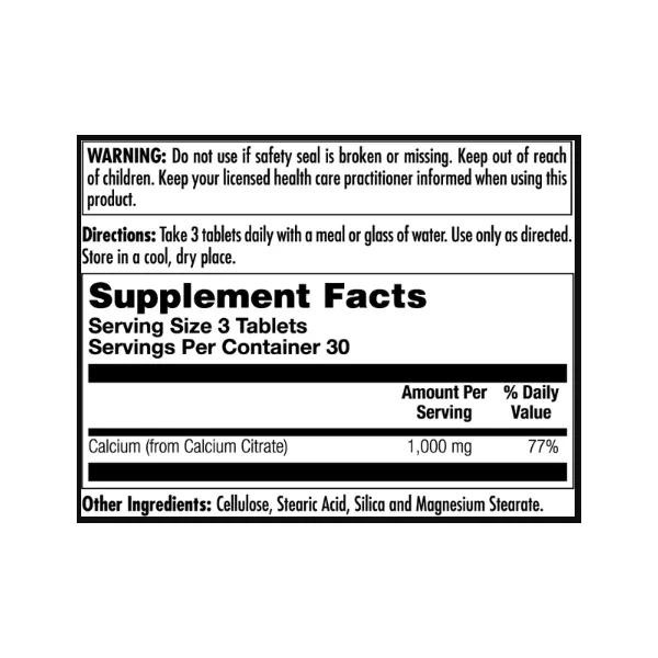 Kal Calcium Citrate 1000 Mg ������� ������� 