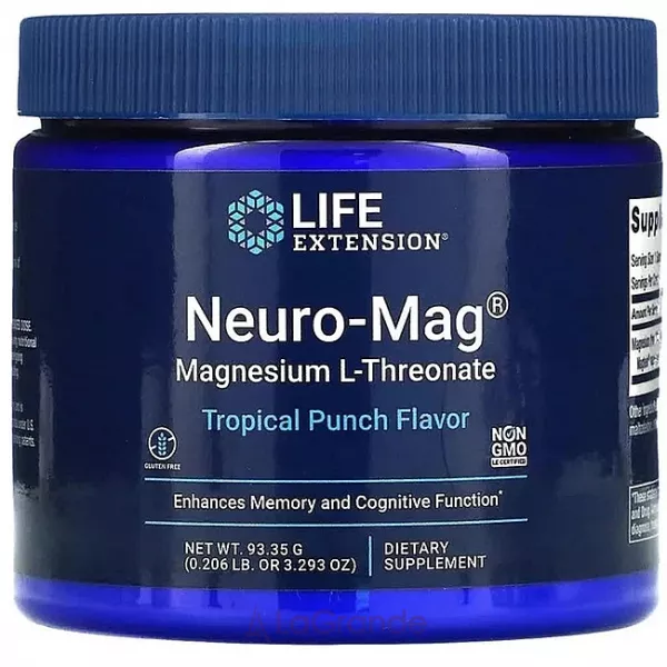 Life Extension Neuro-Mag ������� ������� ������ L-�������, ���� ��������� �����