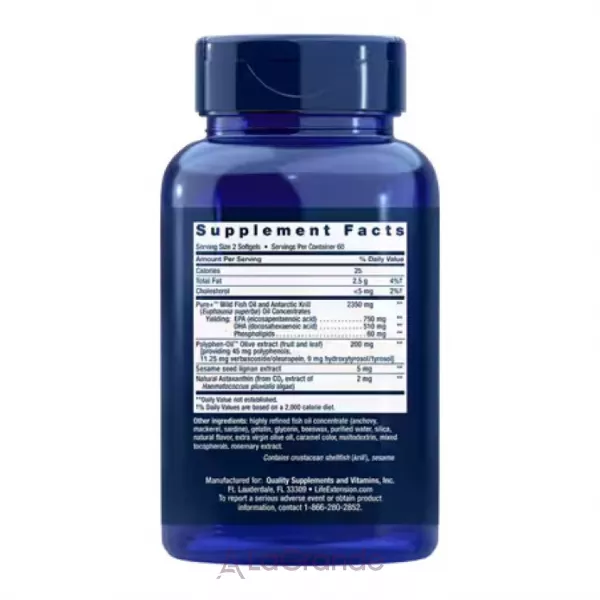 Life Extension Super Omega-3 Plus ������� ������� 